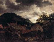 Jacob Isaacksz. van Ruisdael Village at the Wood's Edge oil painting reproduction